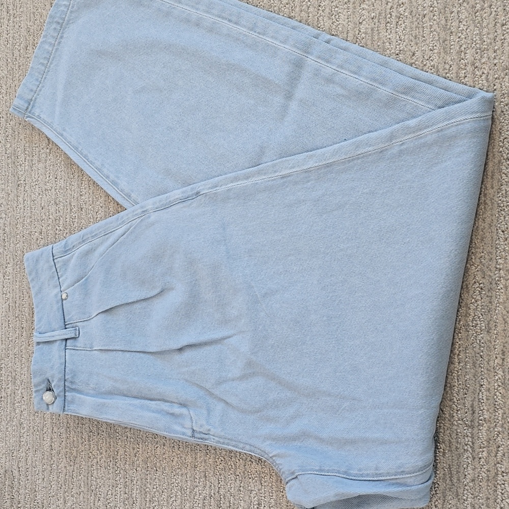 NWT PAIGE Pleated Bella Trouser Jeans - Picture 8 of 9